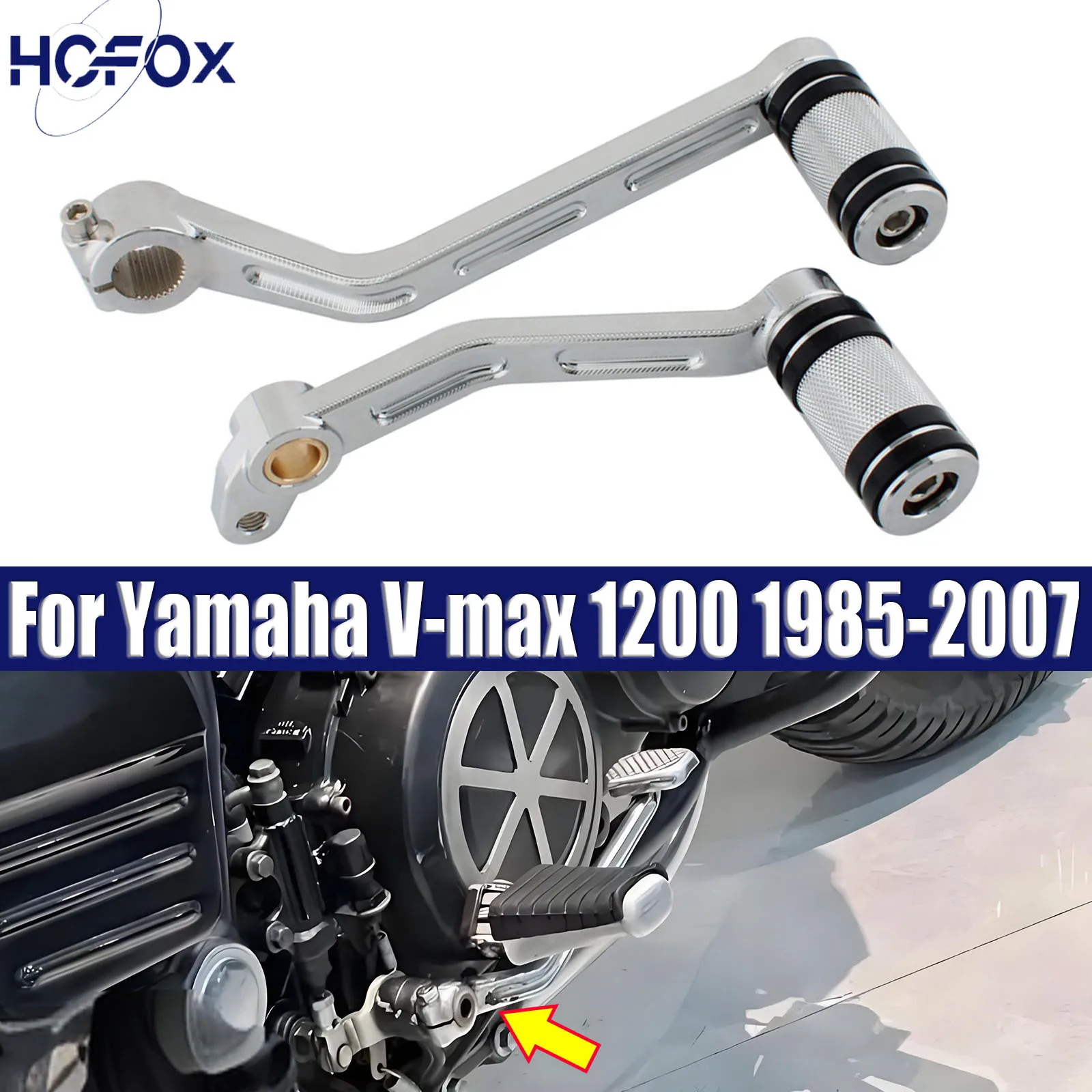 

Gear Shift Pedal Lever Shifter Peg Brake Pedal Foot Lever Kit For Yamaha V-max 1200 1985-2007