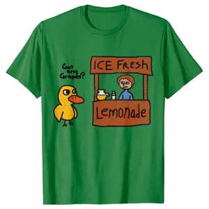 Ice Fresh Limonade hat ein lustiges Enten -Traubengeschenk t -Shirt Enten Witze Grafik t Sarkasmus Zitat Y2K Superior Novelty Clothing 8 Hauptverkaufshemd - №7