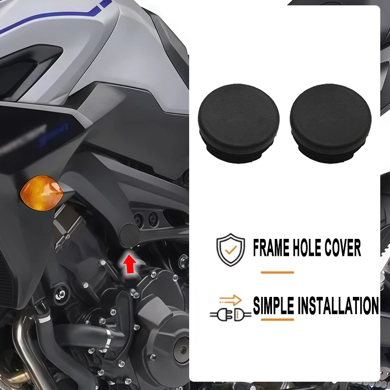 Motorcycle TRACER900 GT Frame Hole Cover Caps Plug Decorative Frame Cap Set FOR YAMAHA Tracer 900GT Tracer900 GT 2018 2019 2020