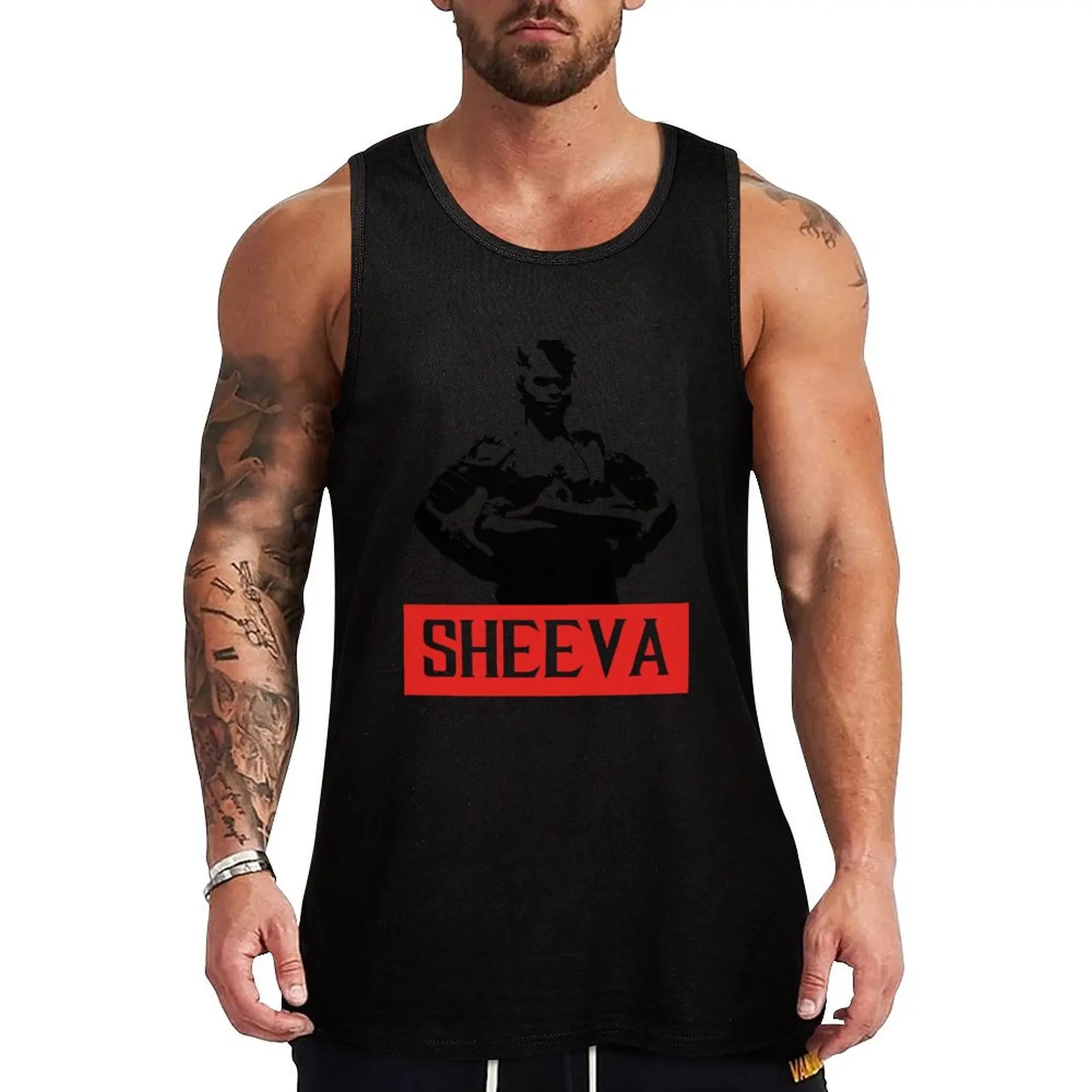 

Sheeva Майка жилеты для мужчин футболка Gym man