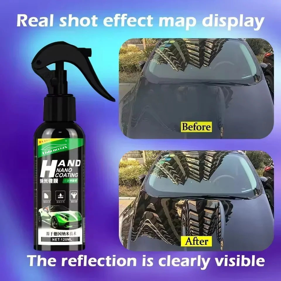 Nano Ceramic Car Coating Auto Detailing Products Liquid Spray Polish Wax Film Paint Care Protector Kit Accessories