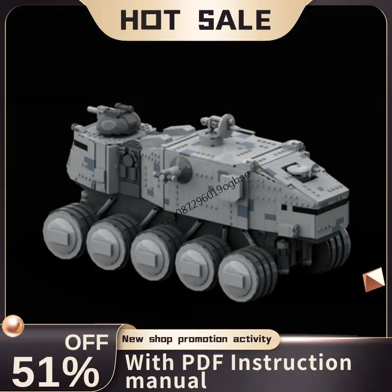 New 2701Pcs Famous Star Battle Movie Moc Havw A6 Juggernaut Tank V2 Diy Creative Ideas Child Toys Birthday Gifts Custom Puzzles