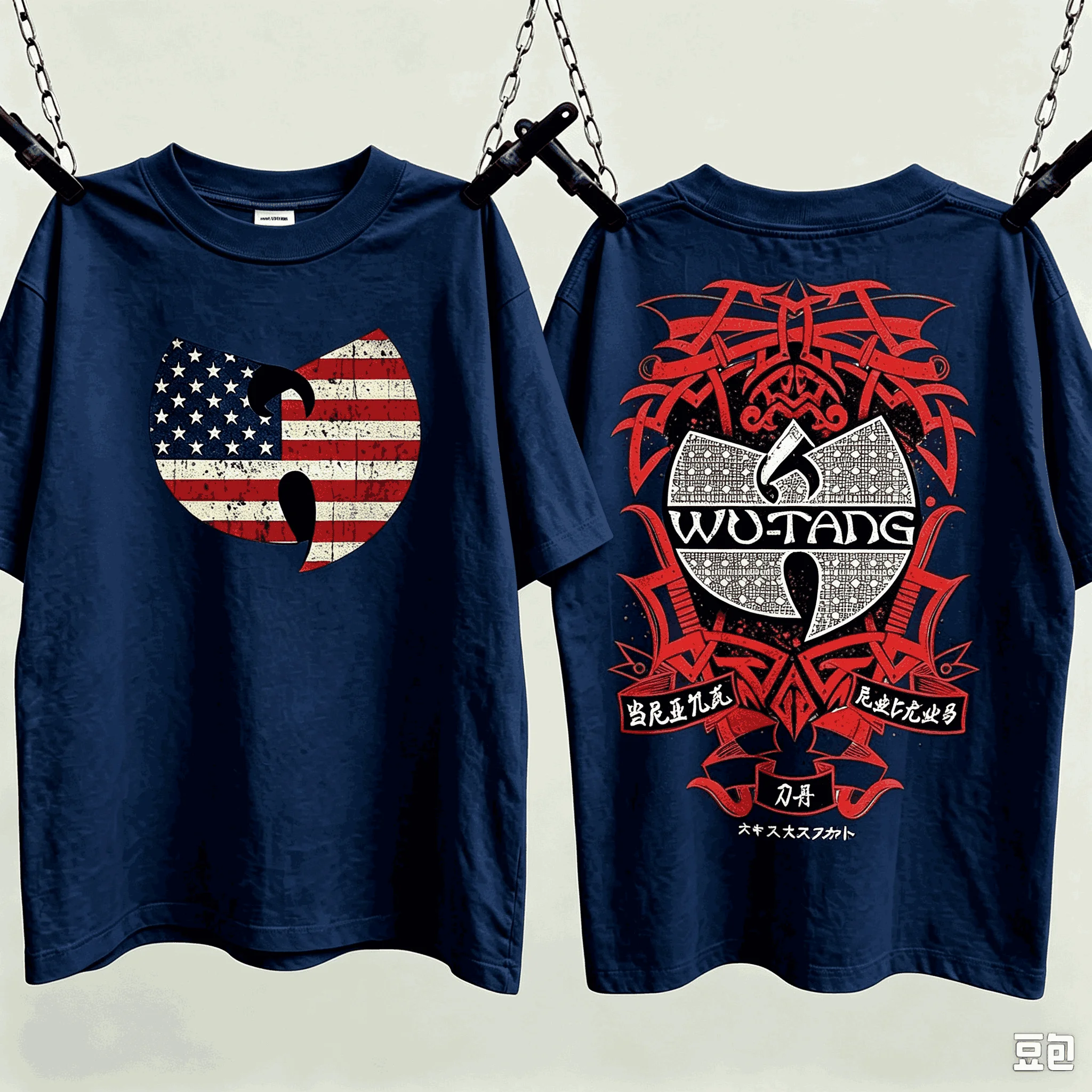 Wu-Tang Clan T-shirt Summer Short Sleeve Male Tshirts Casual Fashion Oversized Unisex Streetwear Trendy Cotton Couples Casual