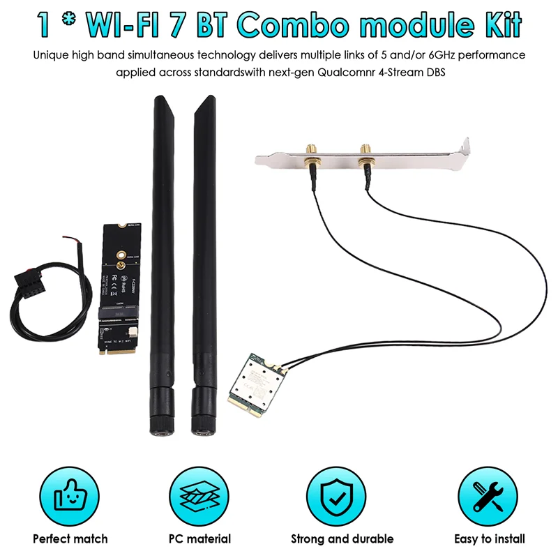 A99E-Modulo combinato Wi-Fi 7 BT QCNCM865 ad alte prestazioni con Bluetooth 5.3, tecnologia QAM 4K per una connettività superiore