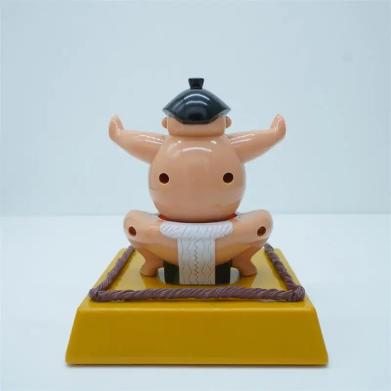 Car Dashboard Accessories Bobblehead Solar-Powered Sumo Wrestler Bobblehead Figurine Car Interior Decor Cute Decorative