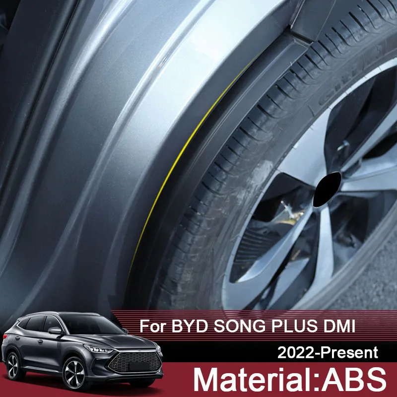 

2PCS For ​BYD SONG PLUS DMI 2022-2025 Car Rear Wheel Arch Flare Fender Liner Splash Guards Mud Flap Protect Auto Accessories