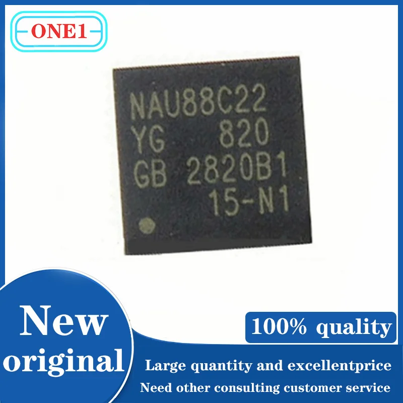 1PCS/lot Chip New original NAU88C22YG NAU88C22 32-QFN STEREO AUDIO CODEC FOR CONSUMER