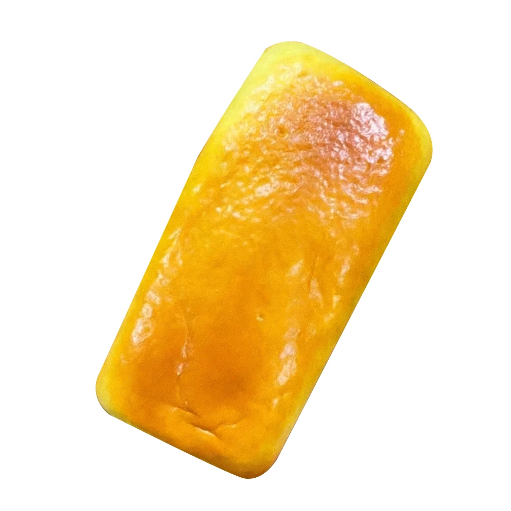 Juguete Blandito de Pastel de Queso y Pan, de Rebote Lento, Juguete de Compresión de Pastel de Arroz Asado, Juguete Antiestrés para Relajar la Mano, Juguete de Regalo