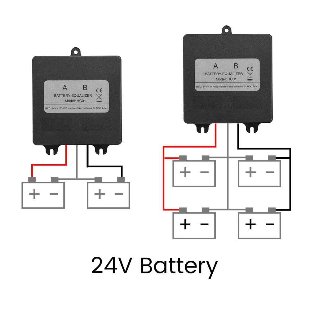 12V/24V batería ecualizador BMS Sistema Solar batería balanceador 0-5a corriente activa control de voltaje con 2 Baterías