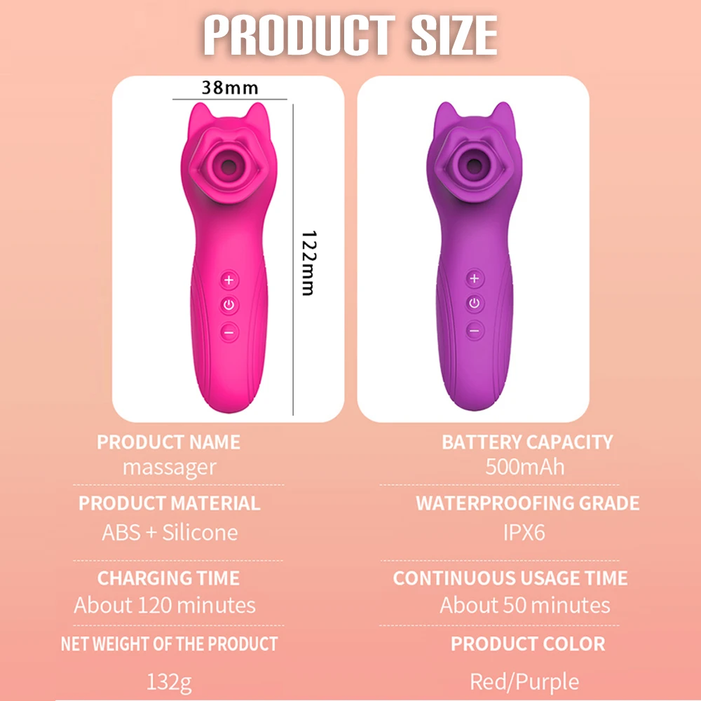 Powerful Clit Sucker Vibrator Sucking Blowjob Clitoris Stimulator Nipple Vagina Pussy Pump Etotic Sex Toys for Women Masturbator view 6