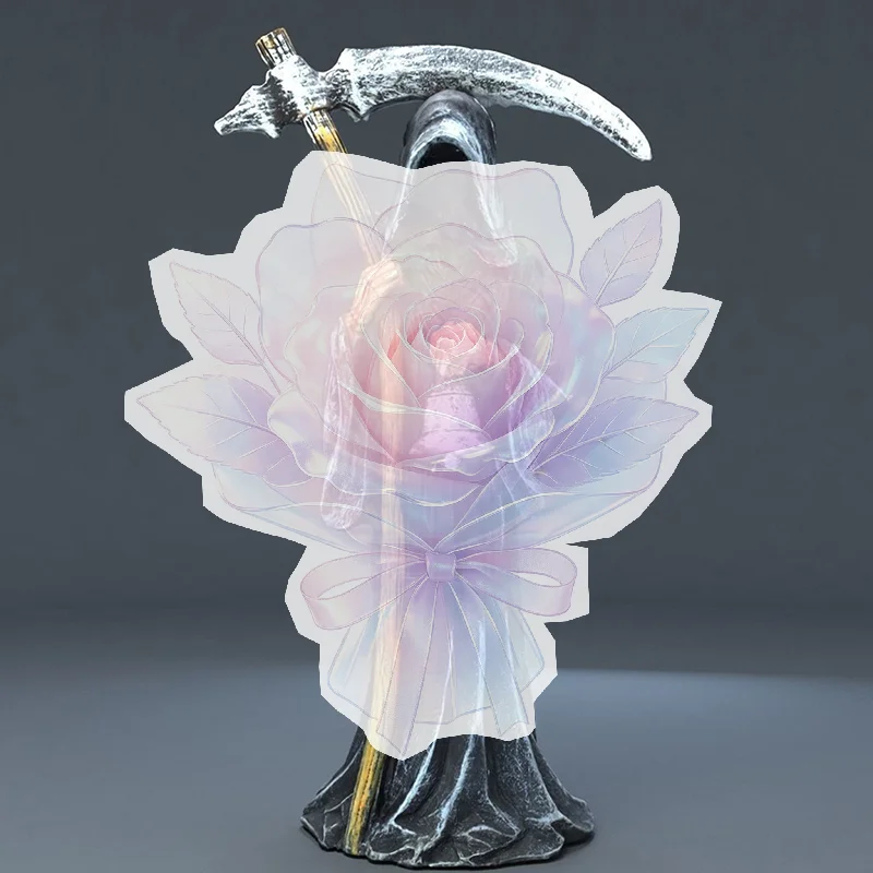 Holy Death Statue Standing Religious Decorative Figurine Grim Reaper Holding Scythe Statue Altar Halloween