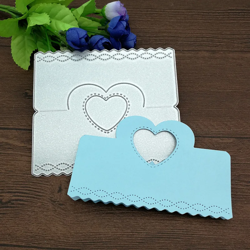 METAL CUTTING DIES cut gift card box pack bag topper head handle Scrapbook paper craft