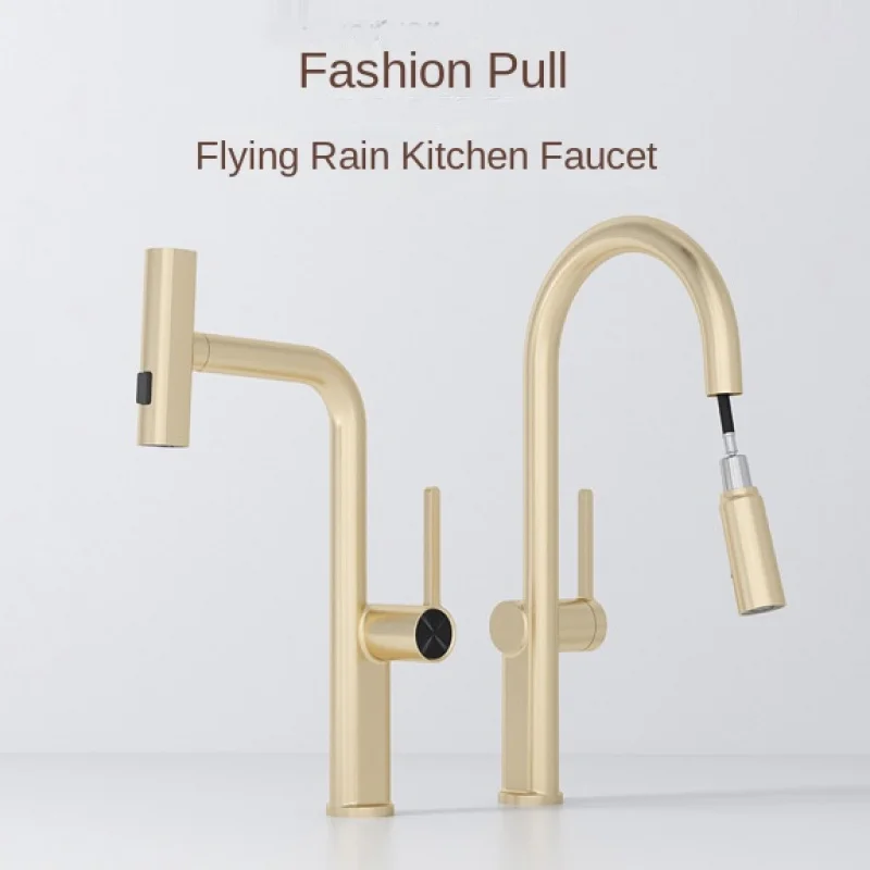 Modern minimalist kitchen sink pull-out faucet, household washbasin, basin, wash basin faucet