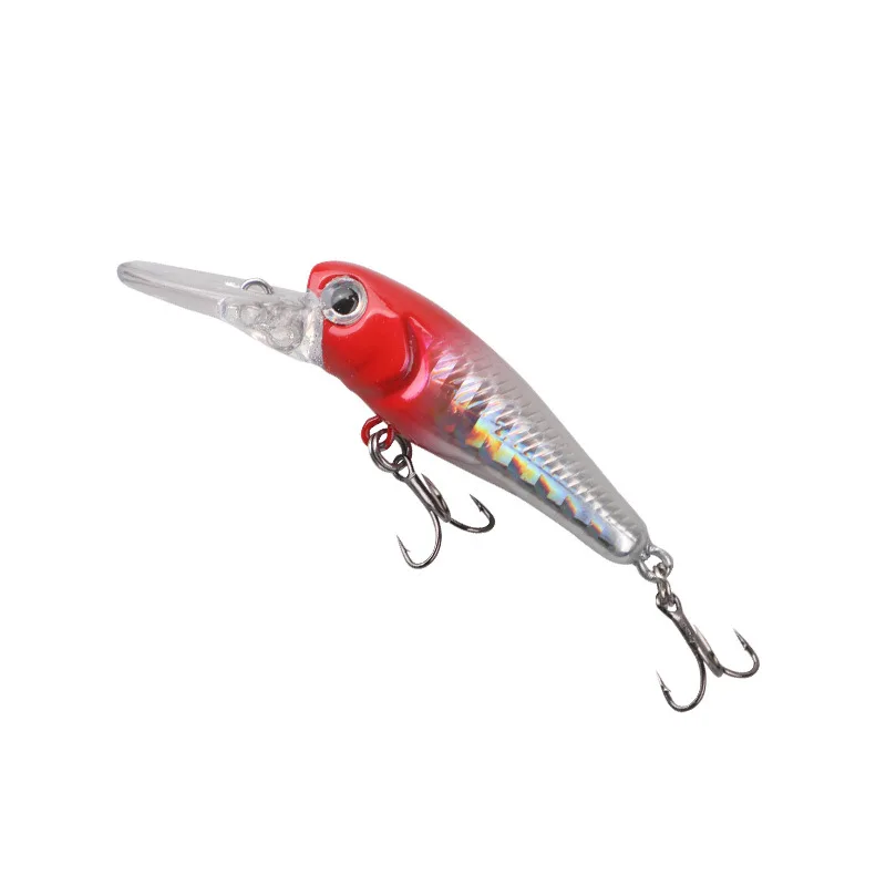 40mm 3,2g pececillo flotante cebo duro río oscilantes de agua dulce Crankbait Señuelos de pesca carpa perca enchufe trucha