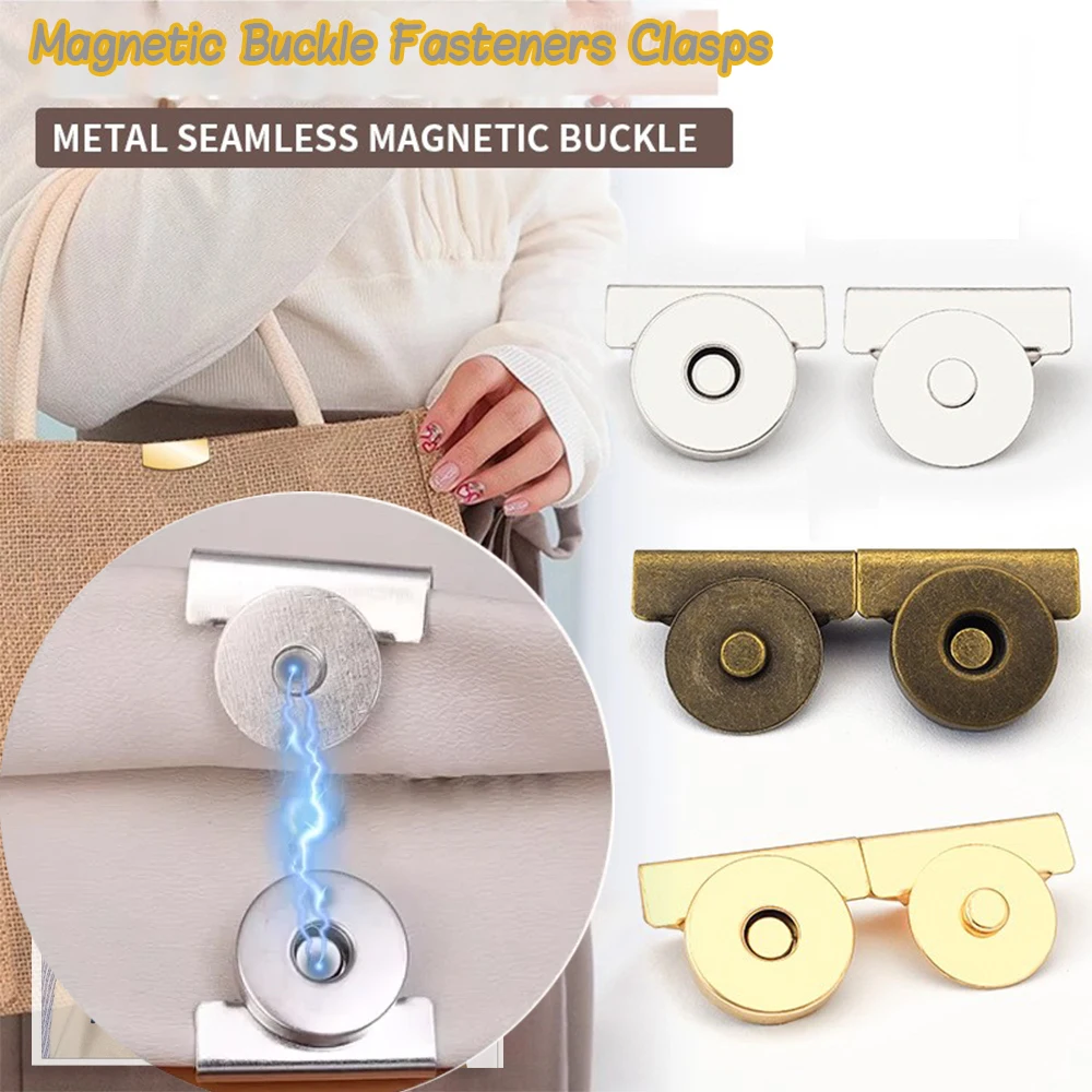1/5 Pc Magnetische Schnalle Verschlüsse Verschlüsse Metall Druckknöpfe Nahtlose Für Handtasche Snap Verschlüsse DIY Handwerk Taschen Zubehör