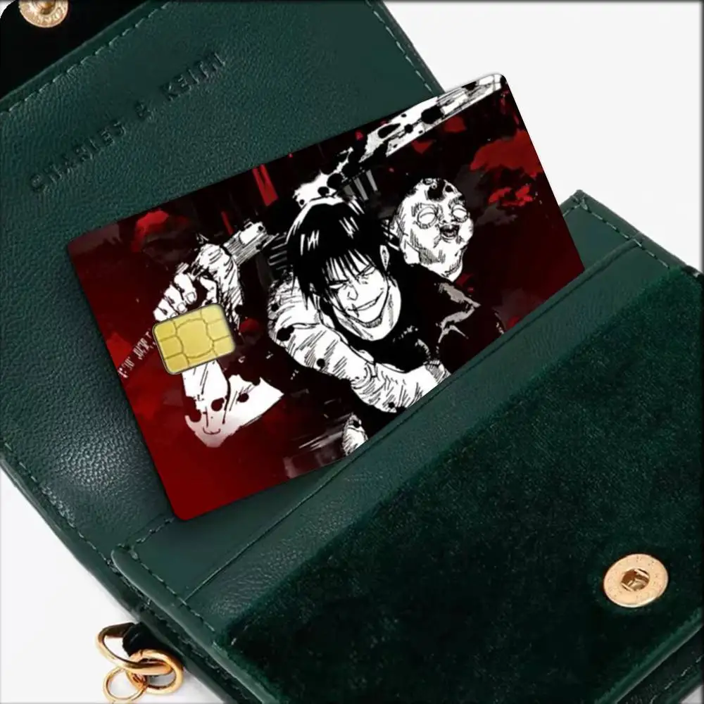 Toji Fushiguro Jujutsu Kaisen Waterproof Film Skin Cover Credit Card Stickers Debit Front Bank Bus Pass