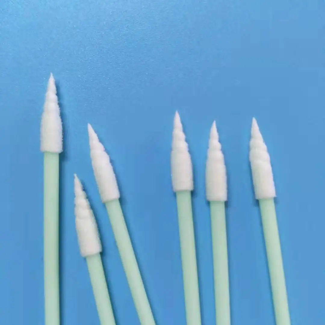 100pcs Lint Dust Free Cleaning Sponge Stick Small Pointed Tips Sponge Head Foam Swab For PCB Board Electronics Small Area Camera