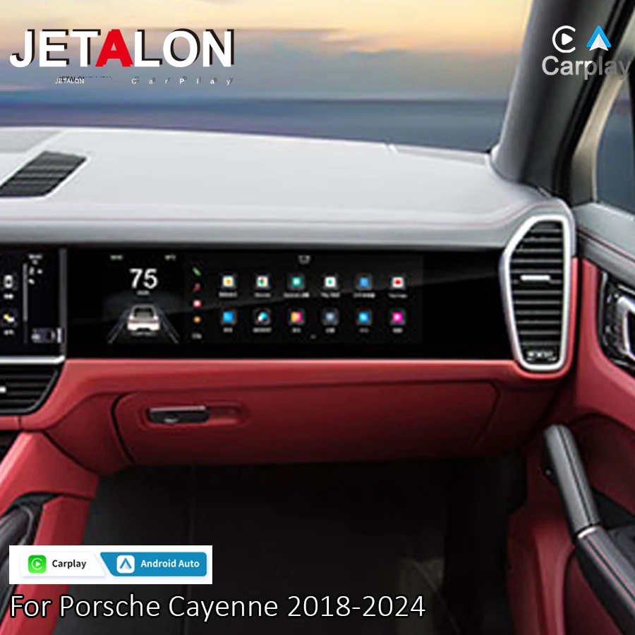 15 "sistema de entretenimento reprodutor multimídia para porsche cayenne 2018-2024 android carro co-piloto tela rádio do carro navegação dsp