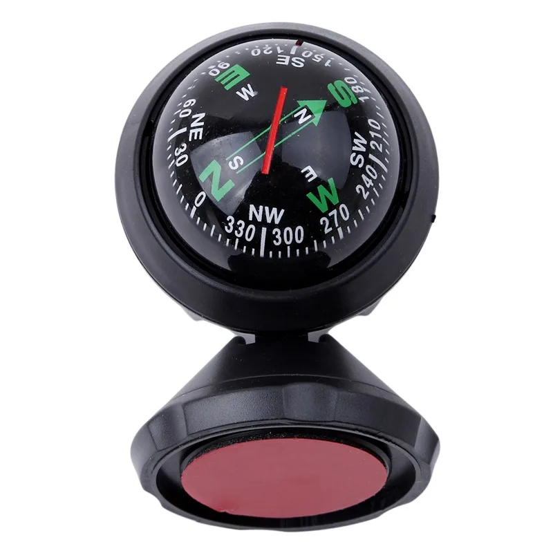 1Pc 360 Degree Rotation Waterproof Vehicle Navigation Ball Shaped Car Compass with Suction Cup High Quality Car Compass Decor