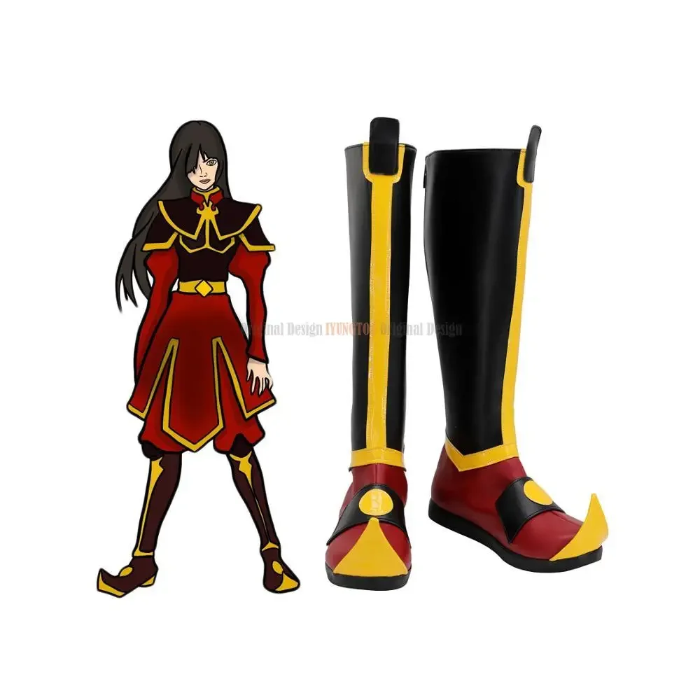 Azula Shoes Cosplay Avatar Azula Cosplay Boots Custom Made Shoes for Adults and Kids