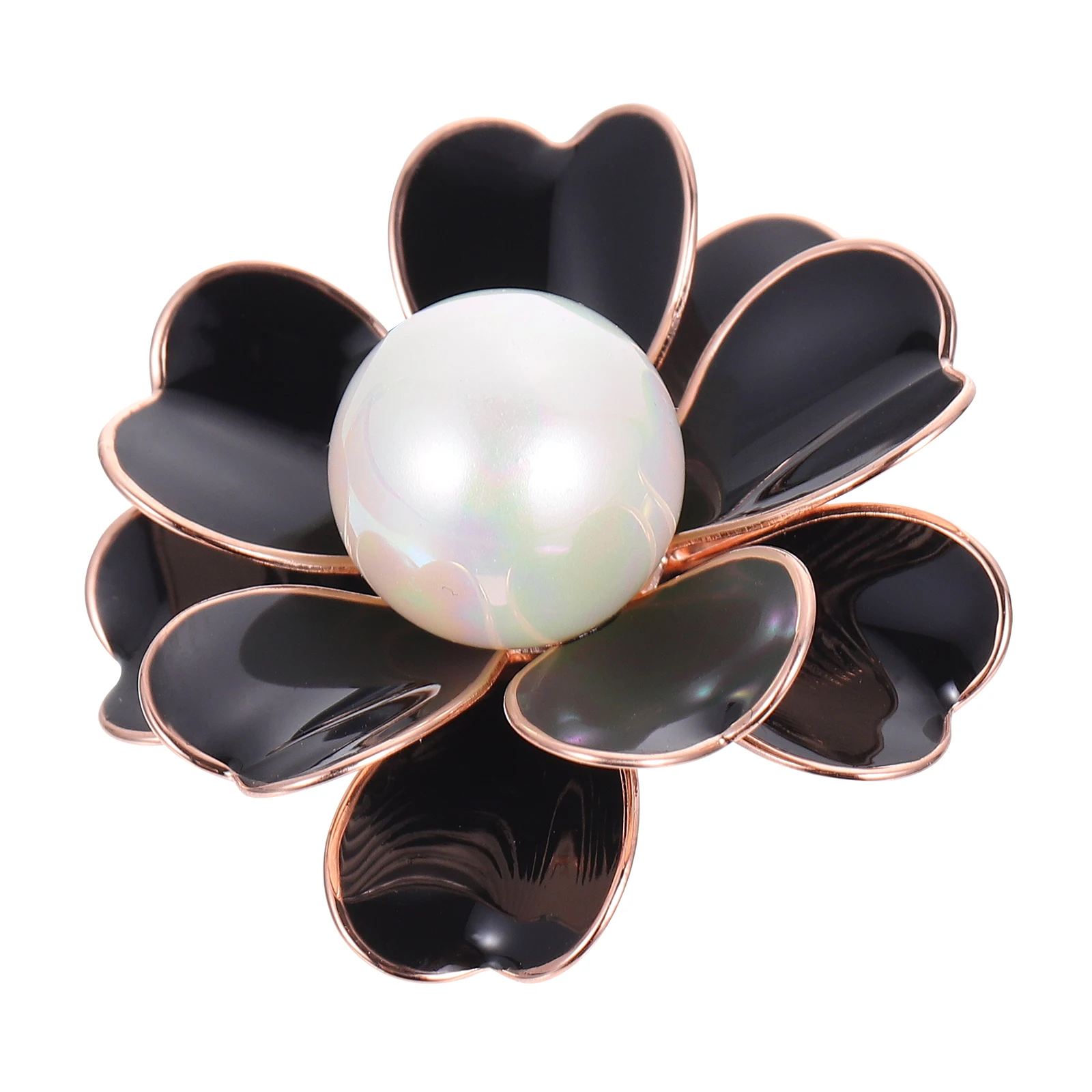 

1pc Anti- Brooch Alloy Pearl Flower Corsage Vintage Clothing Accessory Collar Pin Wedding Party Lapel Decorative Unfading