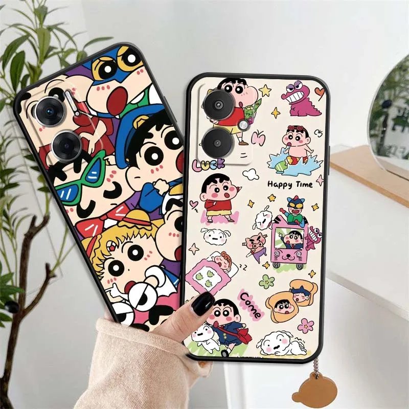 

Art Cute C-Crayon Shin-chans For Xiaomi Redmi 12 13C 12C 13 10C 9T A2 9A 9C 7A Note 10S 8T 10 9 8 Pro 4G 5G Black Phone Case
