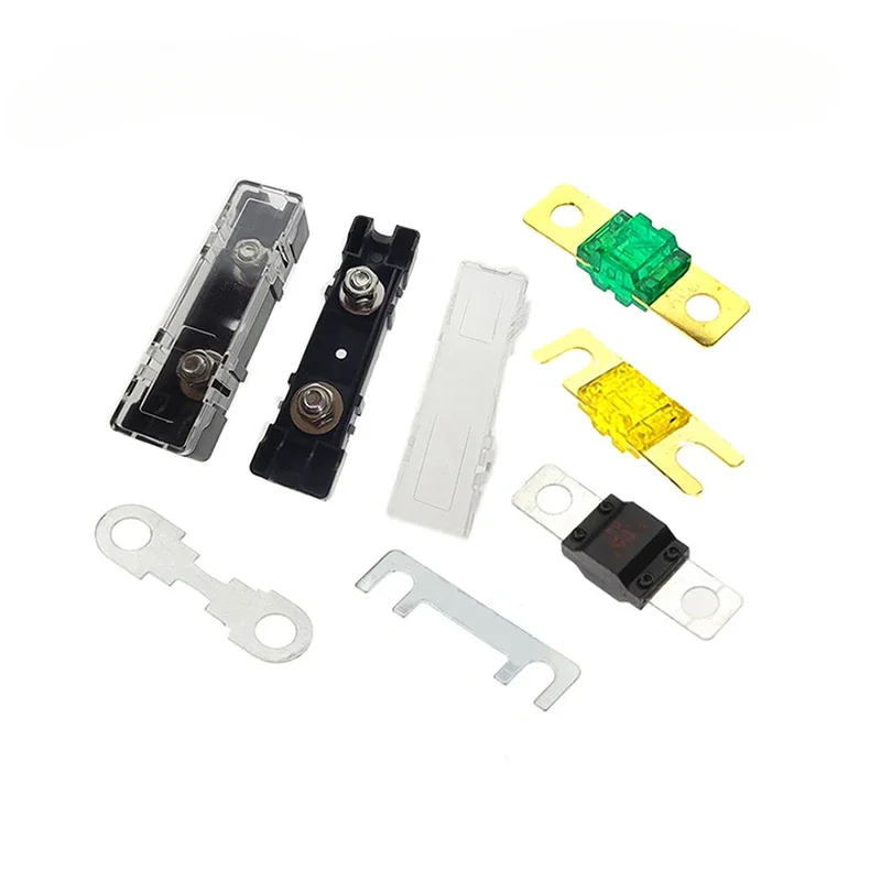 

Automotive Fuse Box 1-Way Midi Fuse Holder Safety Plate Base Car Carrier Bolt Type Fuse Box with Multiple Amp Ratings 15A-150A