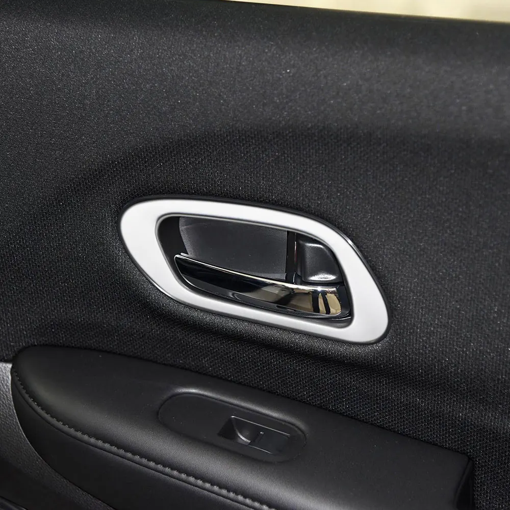 Car Internal Chrome 4pcs/set Door Handle Frame Sticker for Honda HRV HR-V Vezel 2013 2014 2015 2016 2017 2018 Accessories