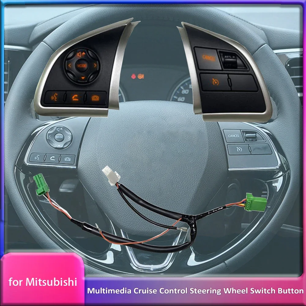 Multimedia Audio Volume Button Steering Wheel Cruise Control Switch for Mitsubishi Outlander ASX Space Star L200 Mirage Attrage