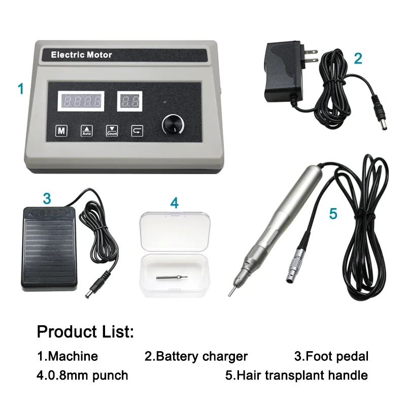 

GREATLH Fue Hair Transplant Extraction Machine Hair Transplant Extraction with Count Machine Hair Follicle Extractor Instrument