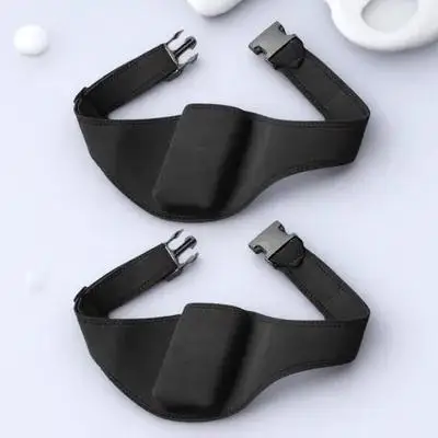 

2 Pcs Microphone Waist Belt Bag Fitness Mic Holder Workout Pouch Portable Black Sturdy for Dance Exercise for Fitness
