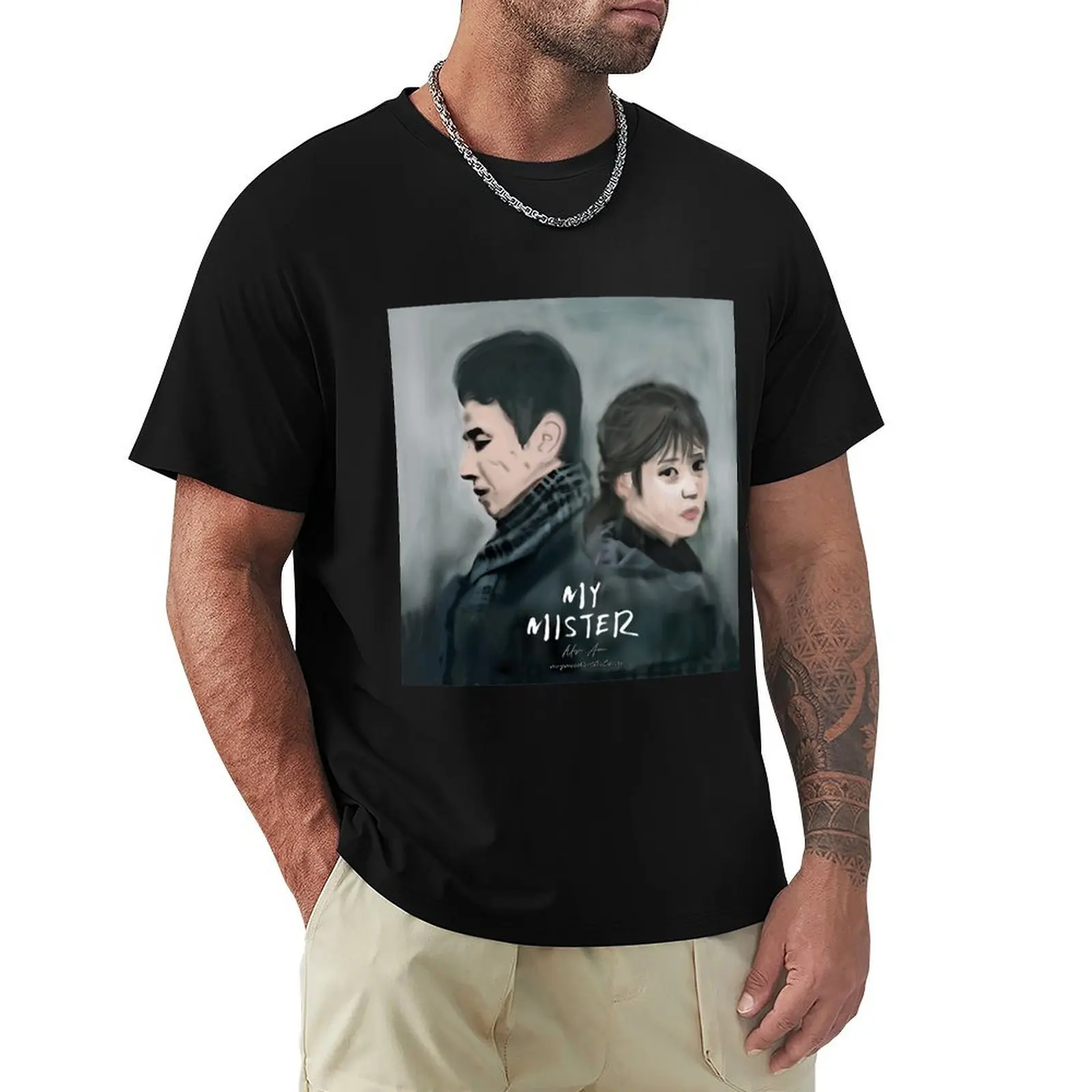 Lee Ji An & Park Dong Hoon V1 T-Shirt Casual Trendy Streetwear Tee Shirt