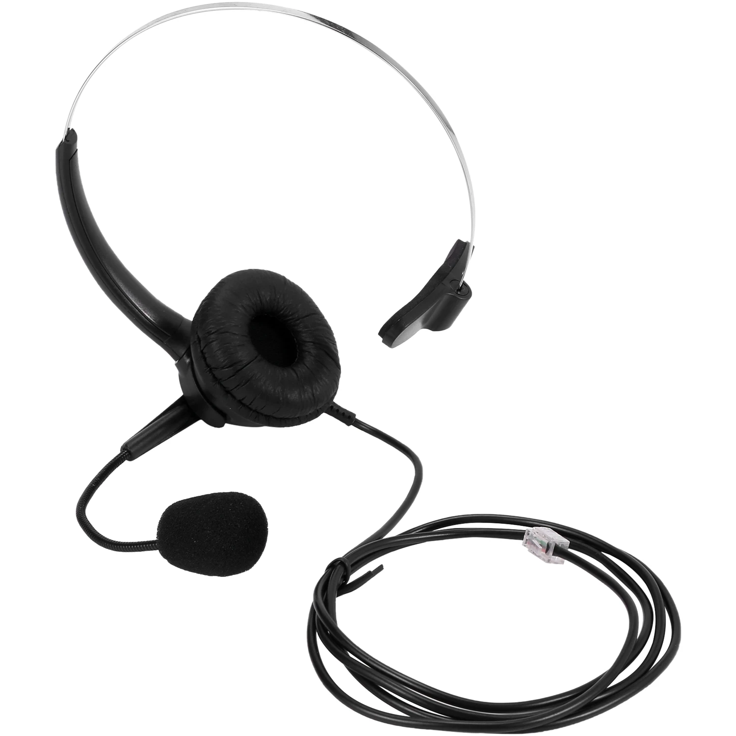 RJ9 Call Center Headphone Monaural Headphone Noise Reduction Headset Call Headphone with Mic