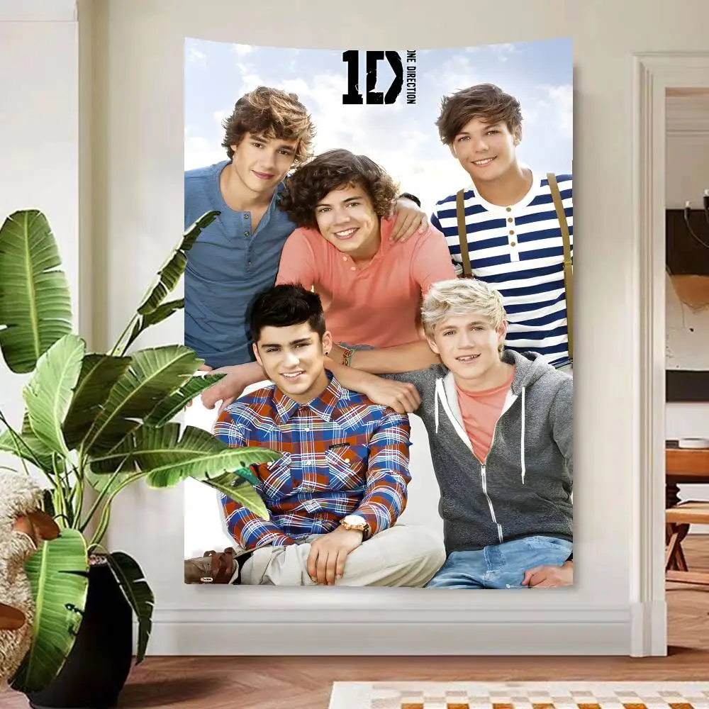 O-One Band D-Directions Music حفلة عيد ميلاد سعيد خلفية الديكور الاطفال دش أنيمي التصوير خلفية البوليستر