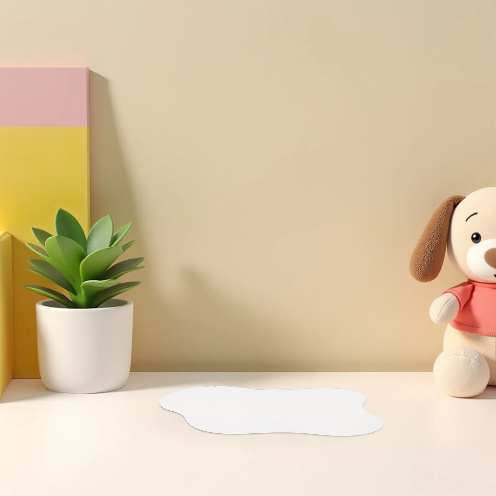 

2Pcs Curved Ice Pond Mirror Christmas Village Landscape Miniature Holiday Skating Lake Accessories Ice Skating Mirror