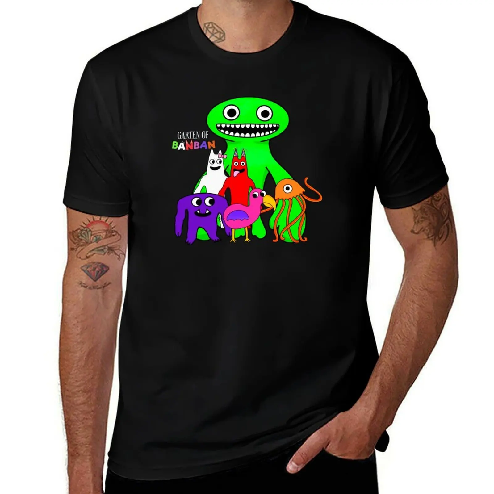Garten of banban group all characters! T-Shirt Casual Street Style Short Sleeve Tee T-Shirt