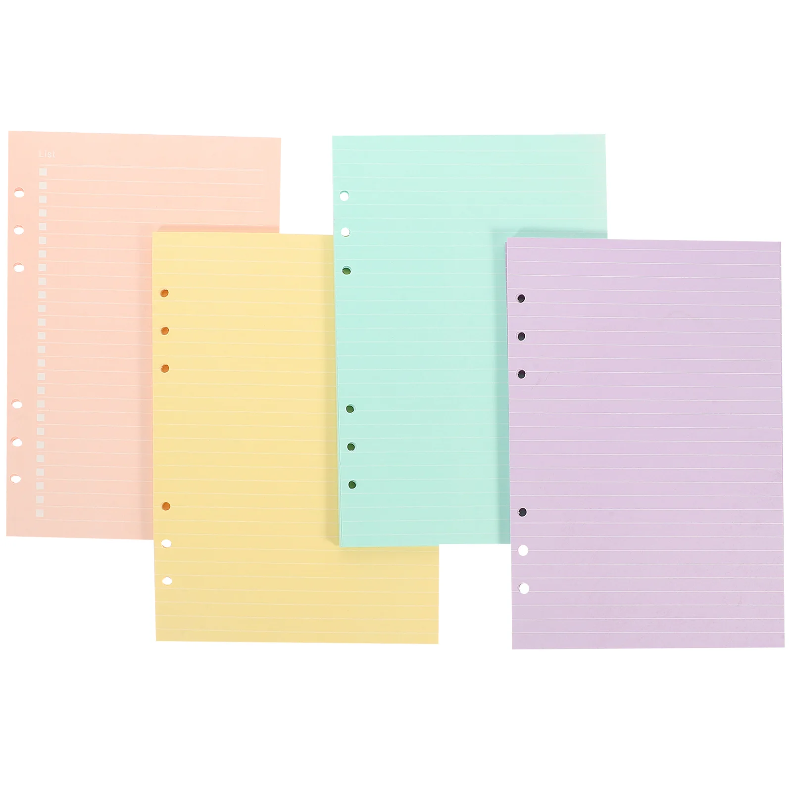 160 ورقة حشو الصفحات الورقية دفتر ملاحظات قابل للفصل عبوات إدراج مخطط اللمس السلس لتجاعيد تقارير اليوميات #5