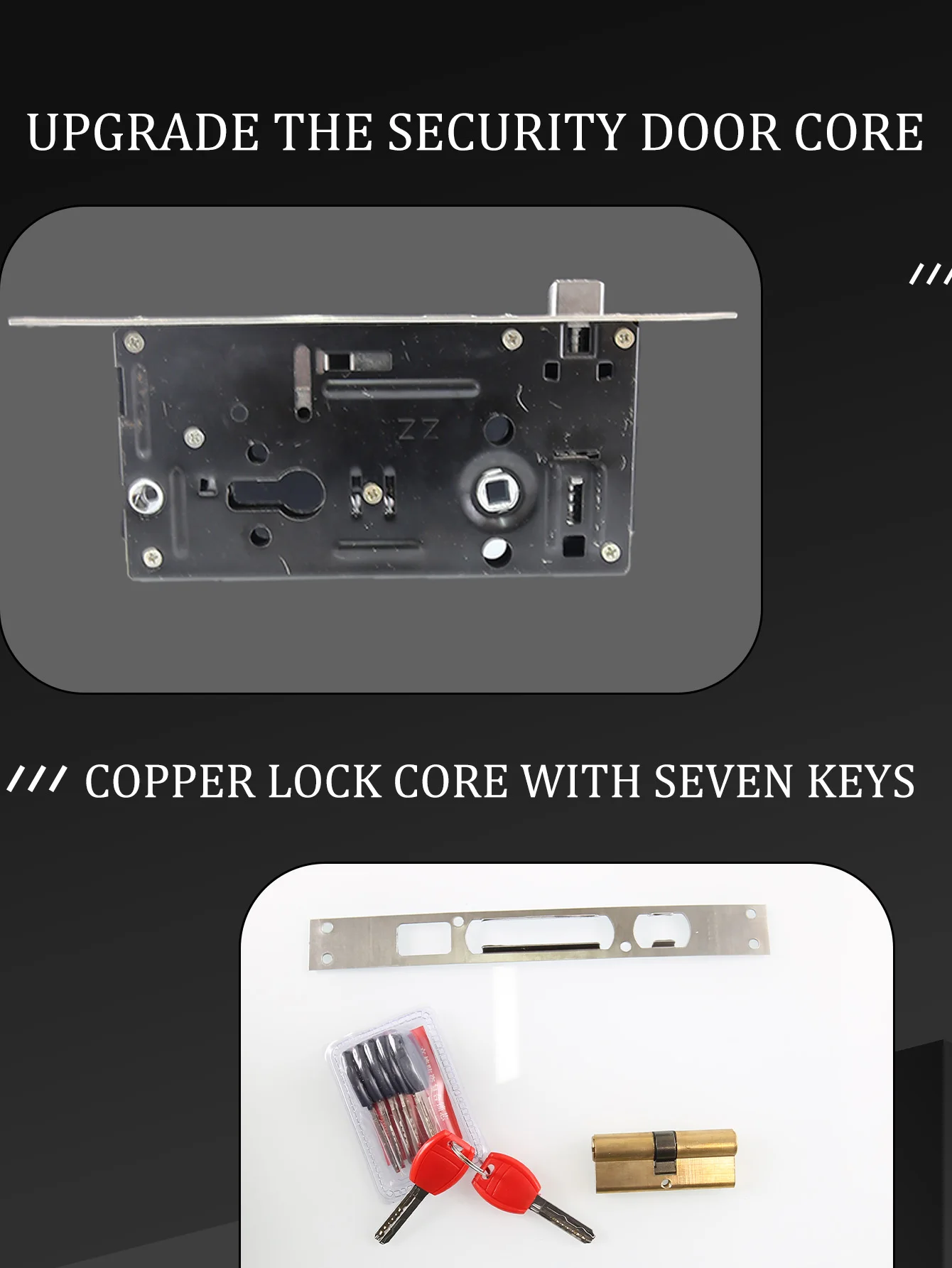 Einteiliger Edelstahl Silber Türgriff, in voller Länge 23,3 cm Badezimmer türschloss Universal schlüssel lose Badezimmer Haushalts schlösser