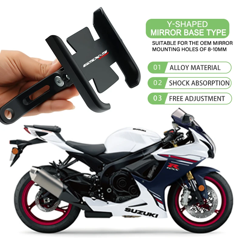 Мотоциклетный кронштейн на руль из сплава с ЧПУ, держатель для мобильного телефона с GPS-навигацией для SUZUKI GSX-S750 GSX S750 GSXS 750 GSX-S GSX S1000