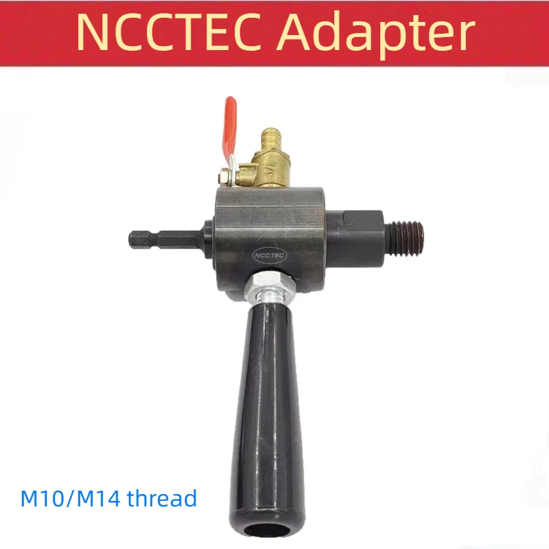 

Adapter Connector Hexagonal Handle Covert to M10 M14 with Water Injector Pipe for Diamond Core Drill Bits Electric Hand Drill