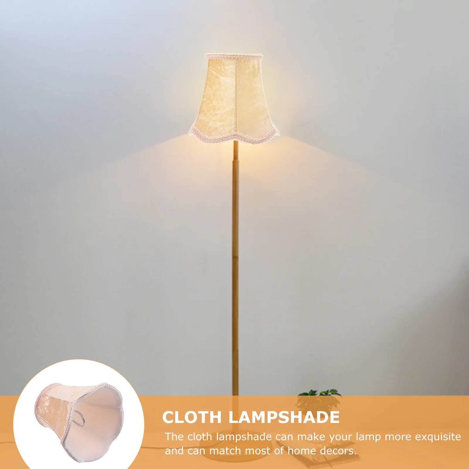 

1 pc Cloth Lampshade Fine Workmanship Dust Insect Protection Exquisite Ceiling Light Supplies Chandelier Pendant Shade