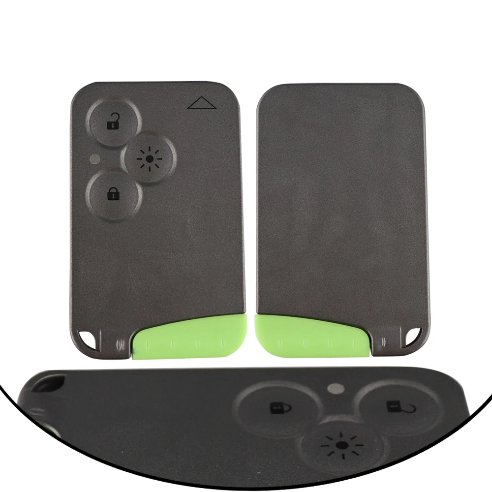YIQIXIN Small Blank Blade Case Smart Card For Renault Laguna Espace Replacement 3 Buttons Fob Cover Insert Remote Car Key Shell