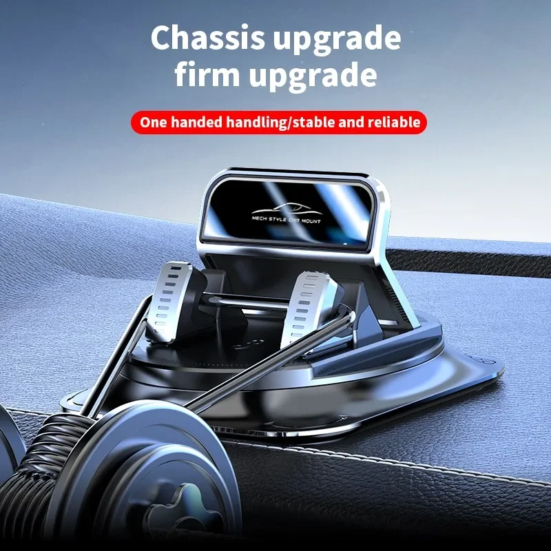 360° Rotating Car Phone Holder Super Strong Dashboard Suction for All Phones Universal Anti-Shake Car Mount Accessories