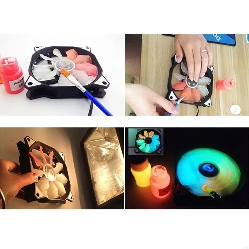 R3MC Glow Pigment Powder Luminous Mica Powder Perfect for Epoxy Resin Liquid Resin Colour Pigment DIY Jewelry