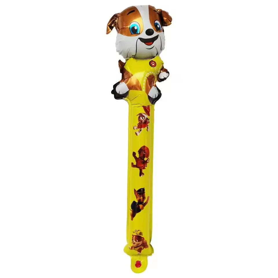 16pcs 65x20cm Paw Patrol Balloon Baby Shower Kids Party Supplies Boy Birthday Paw Dog Stick Decor Ballon Birthday Party Decor