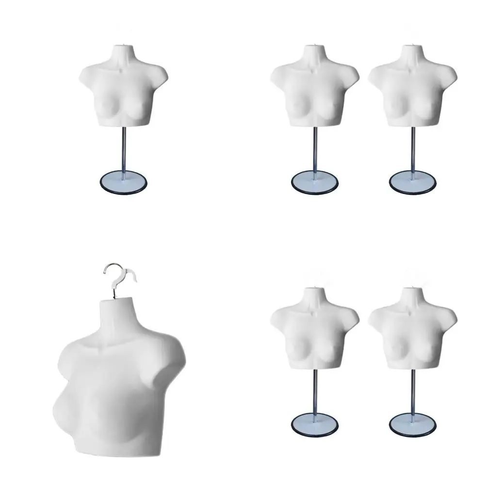 

S-M Size White Female Mannequin with Hollow Back and Metal Stand for Display