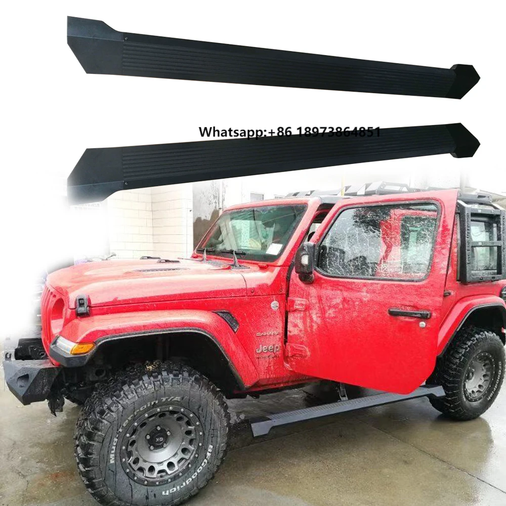 

Black Aluminum Alloy Electric Pedal 4 Door Side Step for Jeep for Wrangler JL 2018+ JL1048