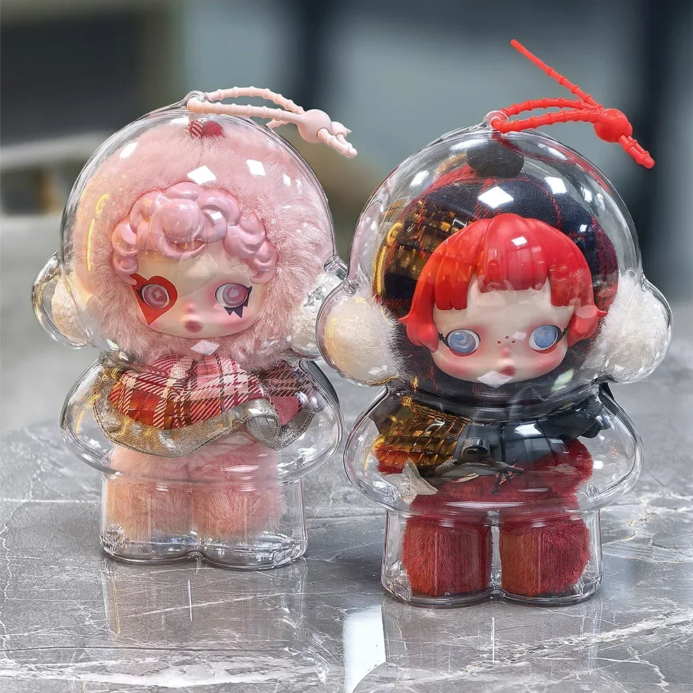 スカルパンダ 1PC 保護アクリル収納ケースぬいぐるみディスプレイバッグ人形なし透明ポータブルオーガナイザーボックス