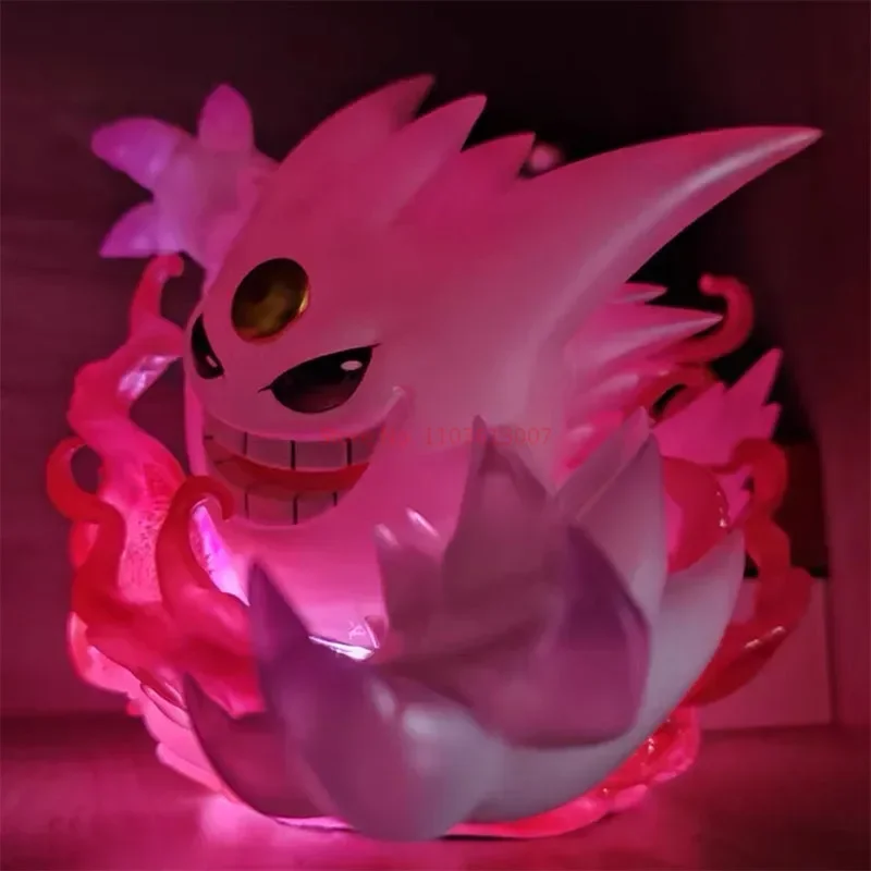 Nowy Pokemon Gengar figurka prawdziwe nowe miasteczko Geng Pokemon świecący model figurka dekoracyjna na prezenty urodzinowe dla dzieci lalka