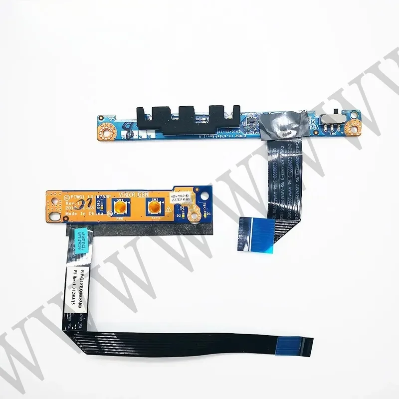 Placa de Botón de Encendido con Cable para Lenovo G470 G470AX G470A G475 G570 G575 G770 G780 G570L, Modelo LS-6753P